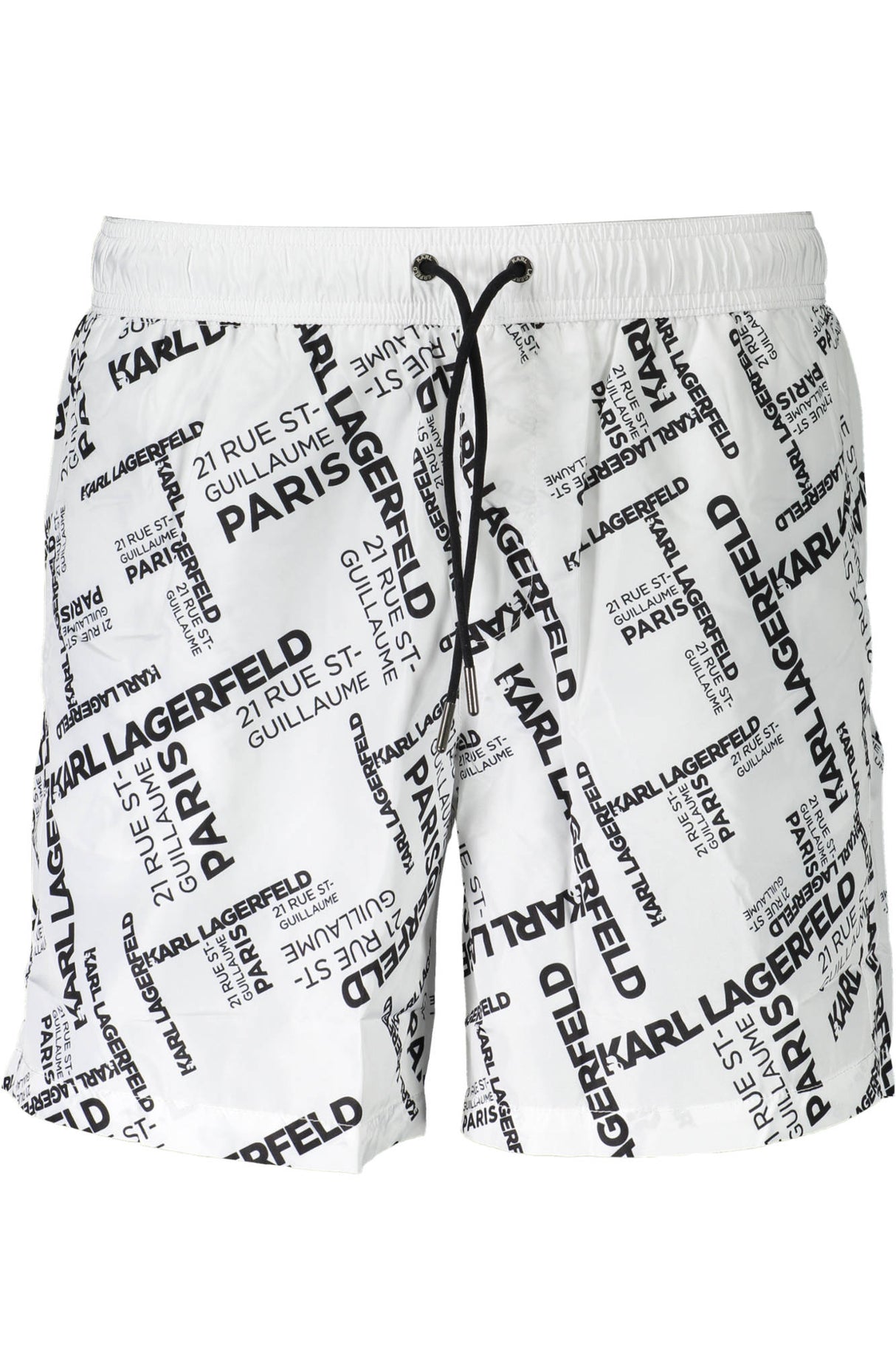 KARL LAGERFELD BEACHWEAR SWIMSUIT BOTTOM MEN WHITE
