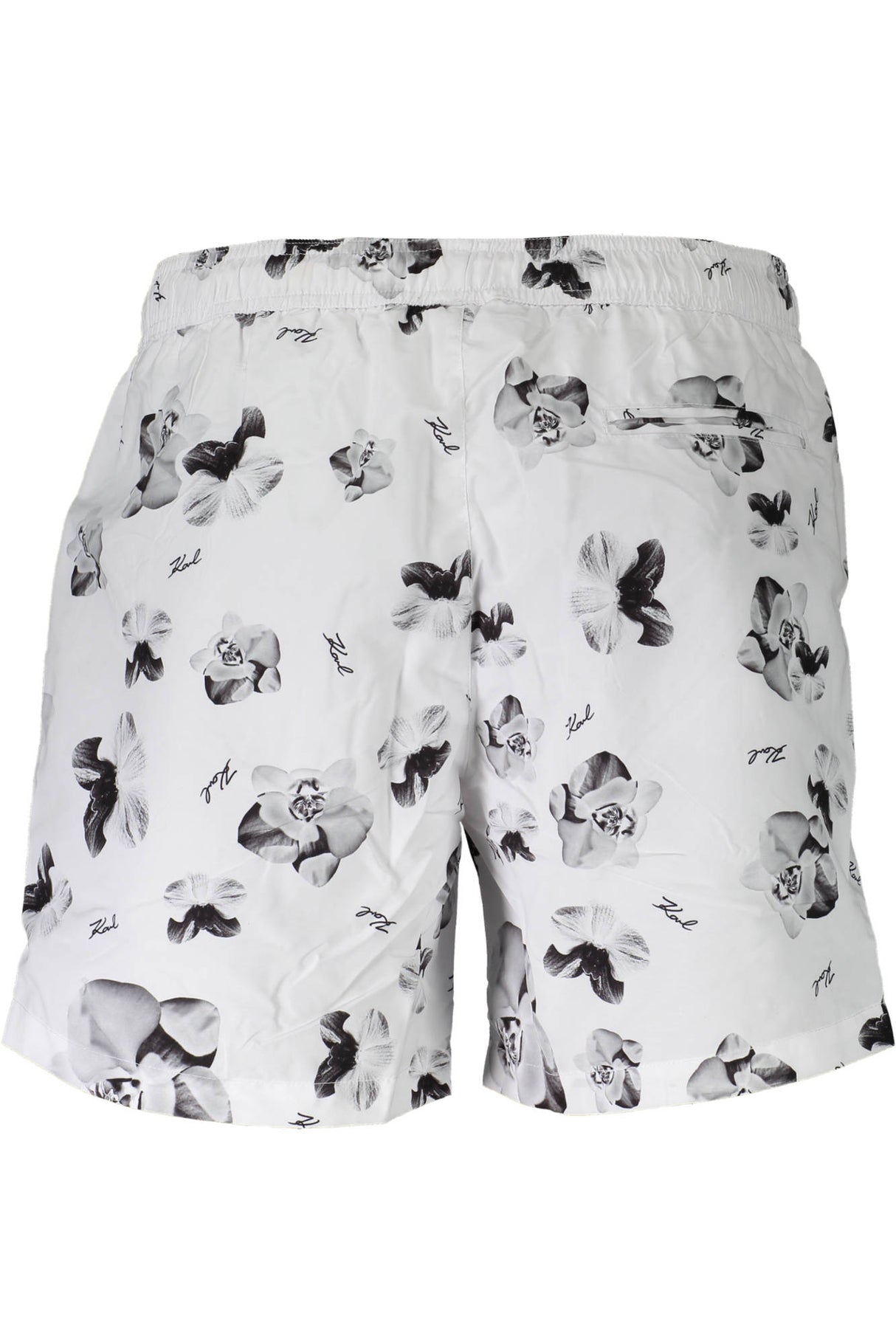 KARL LAGERFELD BEACHWEAR SWIMSUIT BOTTOM MEN WHITE