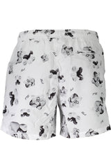 KARL LAGERFELD BEACHWEAR SWIMSUIT BOTTOM MEN WHITE