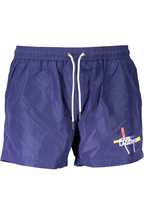 KARL LAGERFELD BEACHWEAR SWIMSUIT BOTTOM MEN BLUE