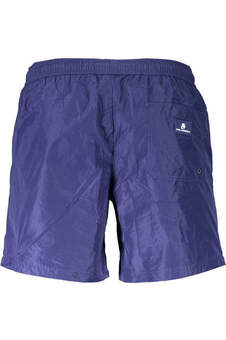 KARL LAGERFELD BEACHWEAR SWIMSUIT BOTTOM MEN BLUE