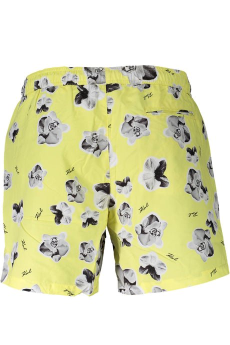 KARL LAGERFELD BEACHWEAR SWIMSUIT BOTTOM MEN YELLOW