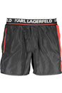 KARL LAGERFELD BEACHWEAR SWIMSUIT BLACK MEN'S BOTTOM