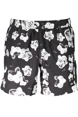 KARL LAGERFELD BEACHWEAR SWIMSUIT BLACK MEN'S BOTTOM