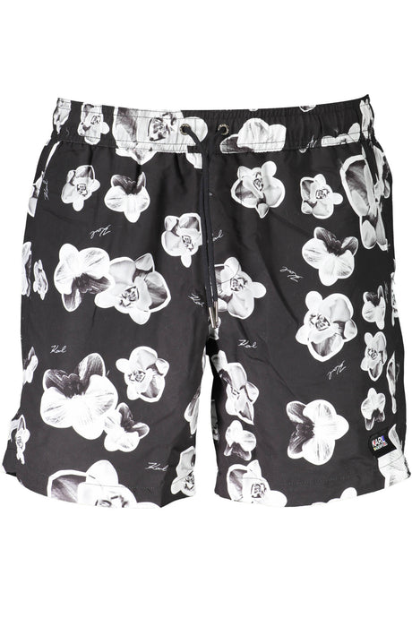 KARL LAGERFELD BEACHWEAR SWIMSUIT BLACK MEN'S BOTTOM