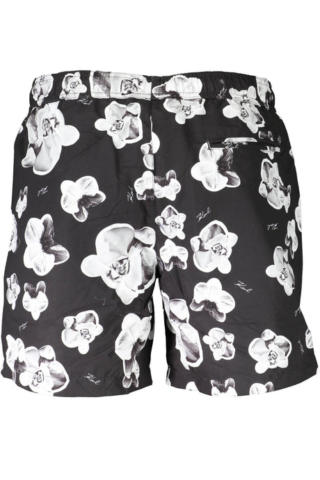 KARL LAGERFELD BEACHWEAR SWIMSUIT BLACK MEN'S BOTTOM
