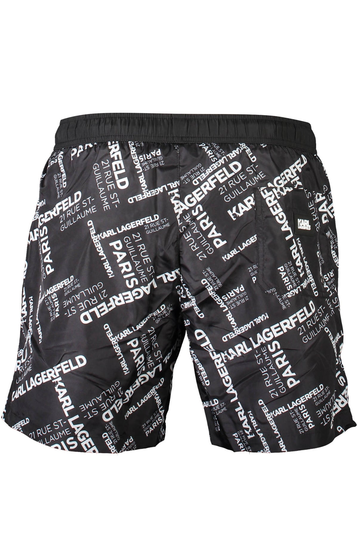 KARL LAGERFELD BEACHWEAR SWIMSUIT BLACK MEN'S BOTTOM
