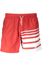 KARL LAGERFELD BEACHWEAR SWIMSUIT MEN'S BOTTOM RED