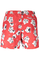KARL LAGERFELD BEACHWEAR SWIMSUIT MEN'S BOTTOM RED