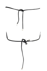 KARL LAGERFELD SWIMSUIT PARTS ABOVE WOMAN BLACK