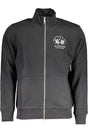LA MARTINA MEN'S BLACK ZIPPED SWEATSHIRT