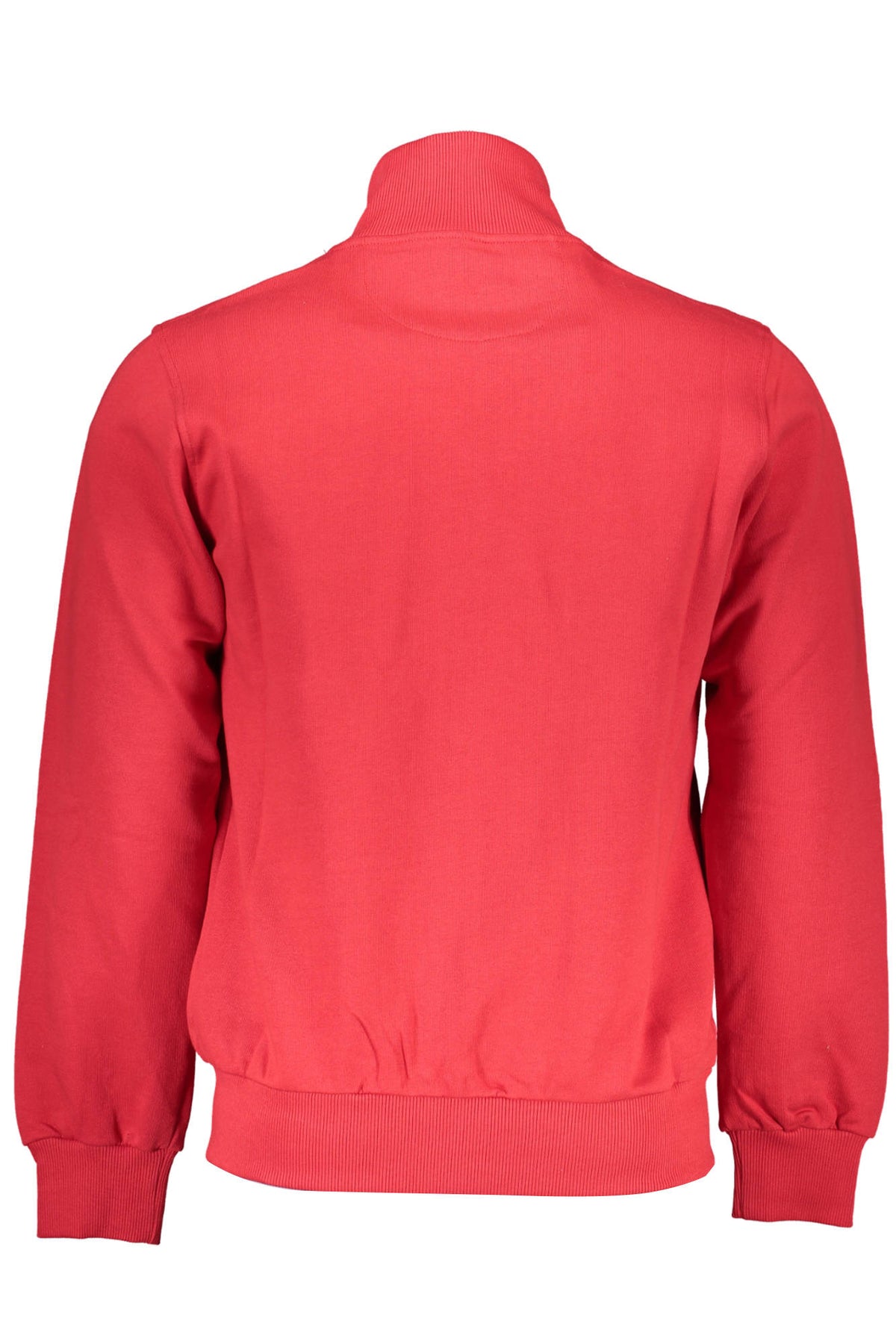 LA MARTINA RED MEN'S ZIP-UP SWEATSHIRT