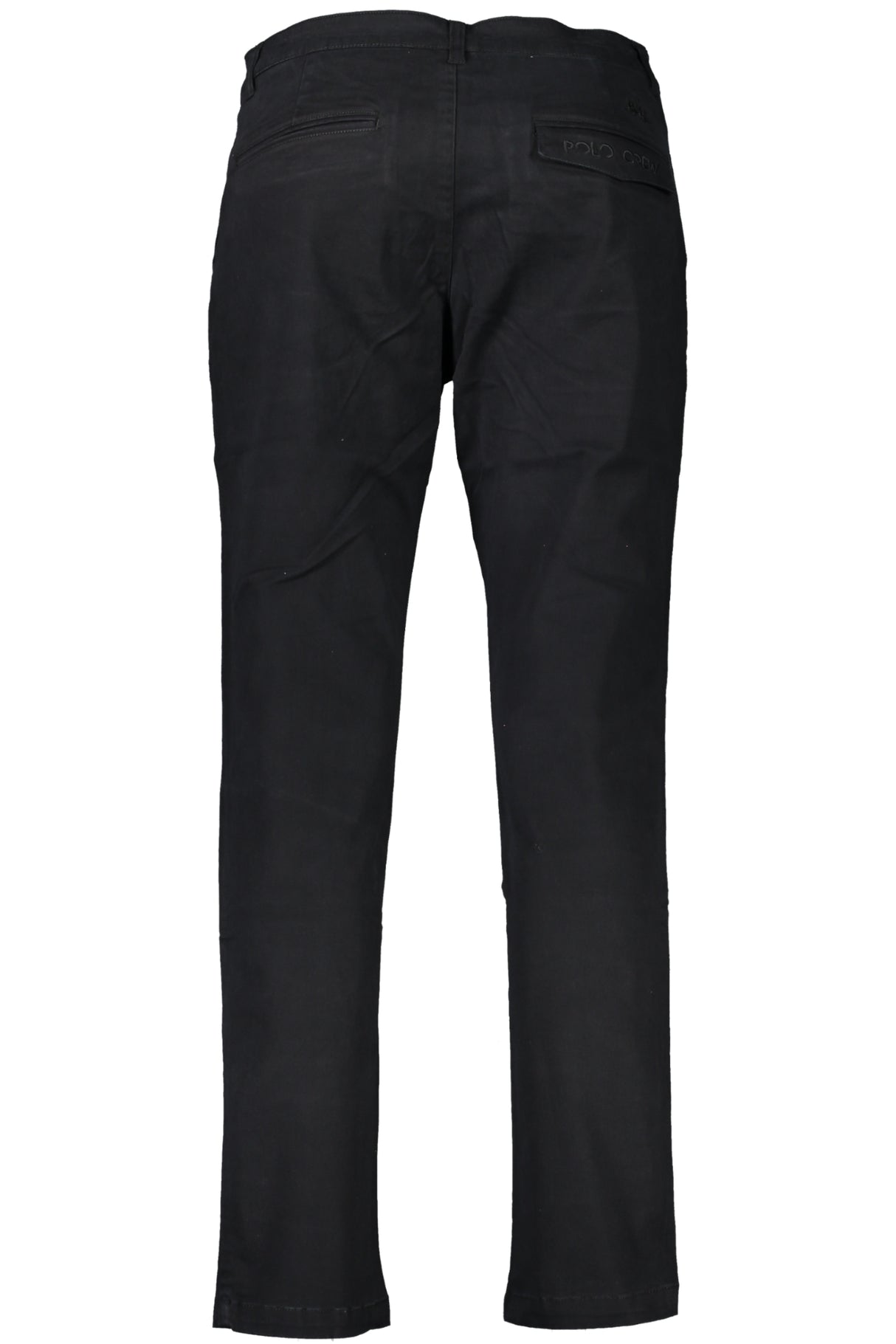 LA MARTINA BLACK MEN'S TROUSERS
