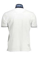 LA MARTINA MEN'S WHITE SHORT SLEEVED POLO SHIRT