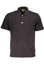 LA MARTINA MEN'S BLACK SHORT SLEEVED POLO SHIRT