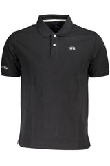 LA MARTINA MEN'S SHORT SLEEVE POLO BLACK