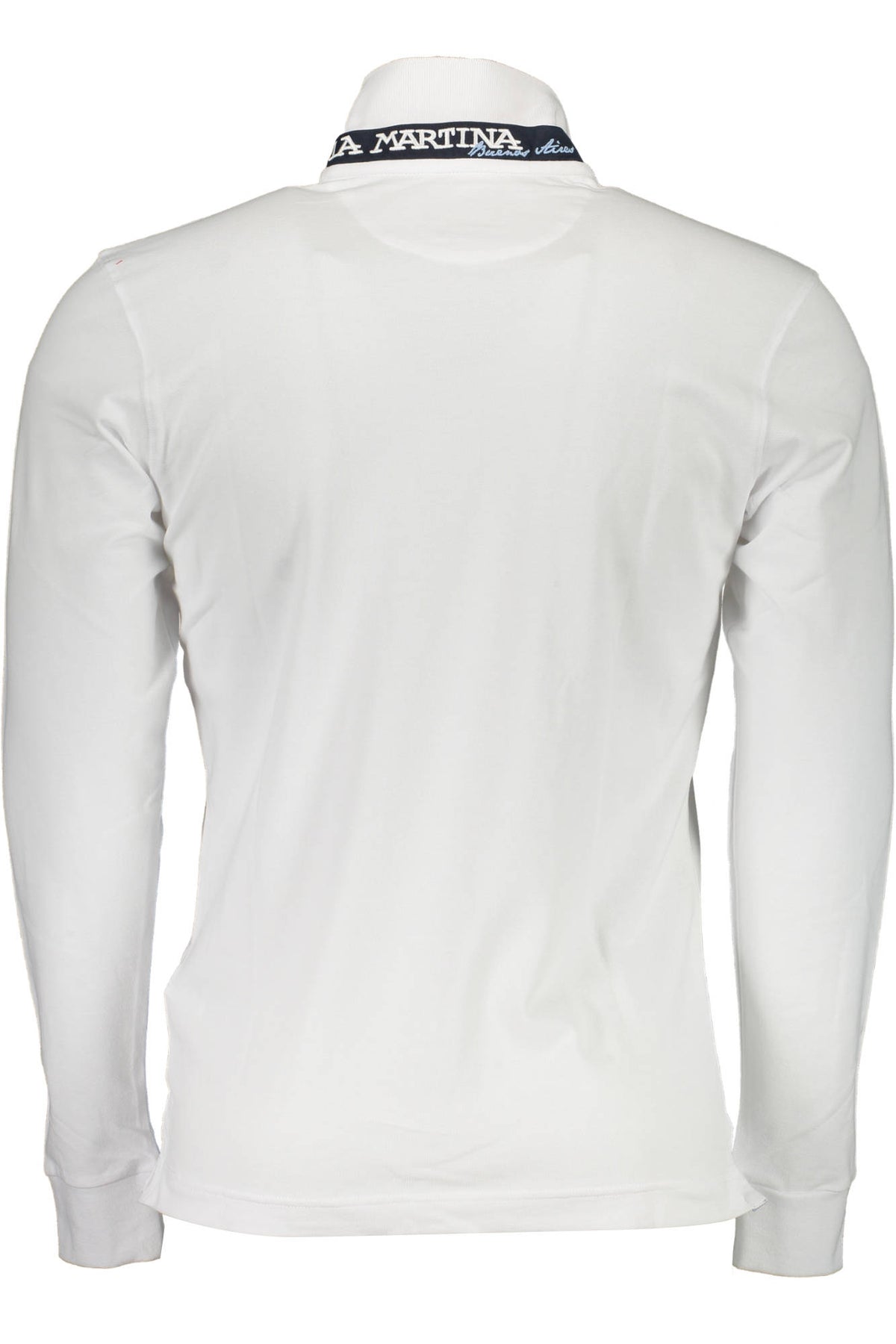 LA MARTINA MEN'S WHITE LONG SLEEVE POLO SHIRT
