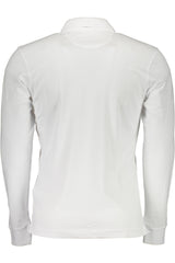 LA MARTINA MEN'S WHITE LONG SLEEVE POLO SHIRT