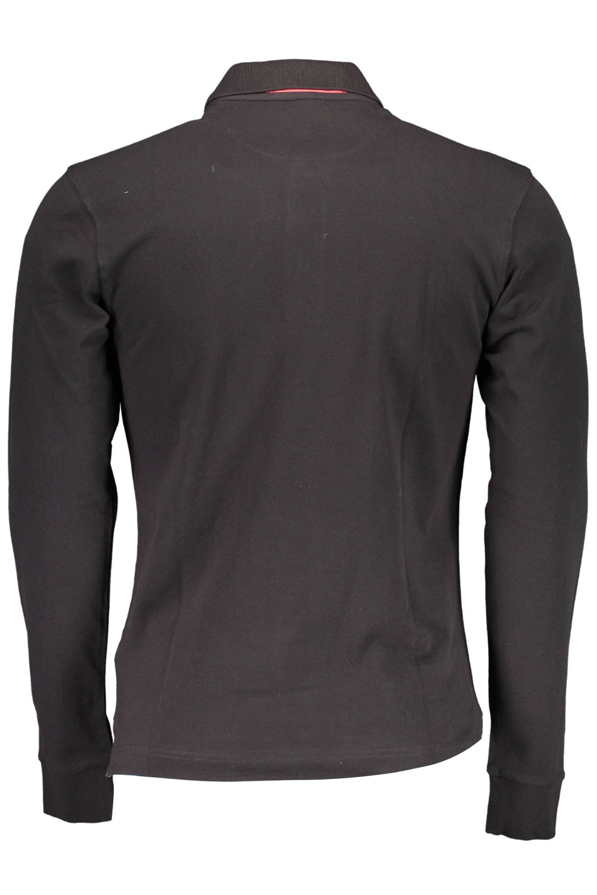 LA MARTINA MEN'S BLACK LONG SLEEVE POLO SHIRT