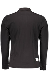 LA MARTINA MEN'S BLACK LONG SLEEVE POLO SHIRT