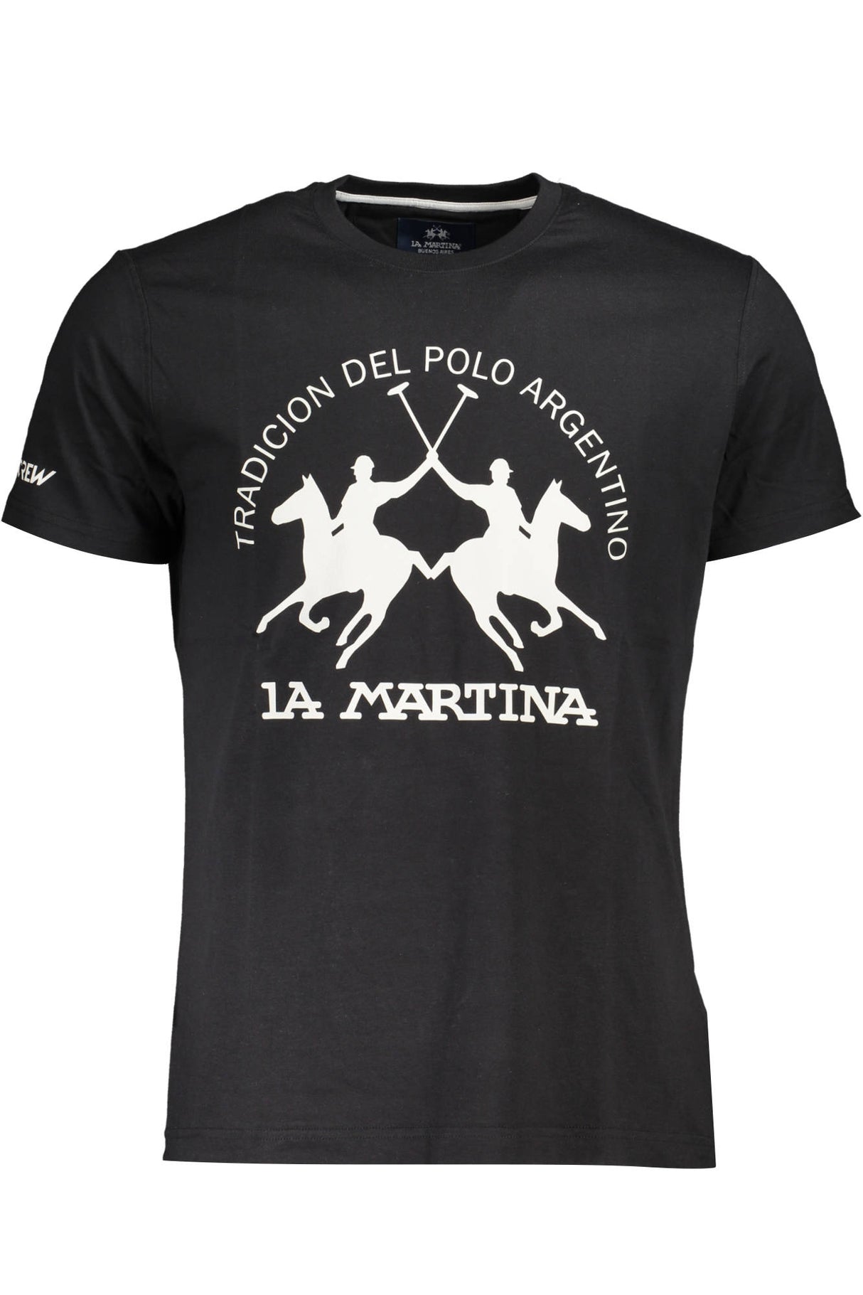 LA MARTINA MEN'S SHORT SLEEVE T-SHIRT BLACK