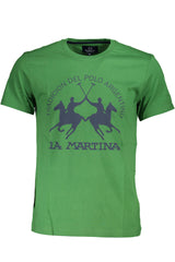 LA MARTINA MEN'S SHORT SLEEVE T-SHIRT GREEN