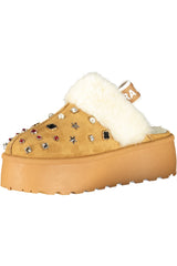 LAURA BIAGIOTTI WOMEN'S WINTER CLOG FOOTWEAR, BROWN