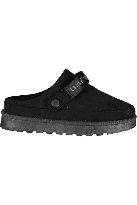 LAURA BIAGIOTTI WOMEN'S BLACK WINTER CLOG FOOTWEAR