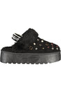 LAURA BIAGIOTTI WOMEN'S BLACK WINTER CLOG FOOTWEAR