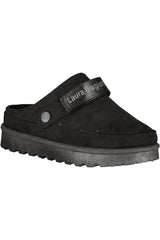 LAURA BIAGIOTTI WOMEN'S BLACK WINTER CLOG FOOTWEAR