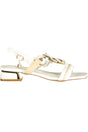 LAURA BIAGIOTTI WOMEN'S WHITE SANDALS
