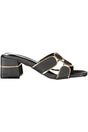 LAURA BIAGIOTTI WOMEN'S BLACK SANDALS