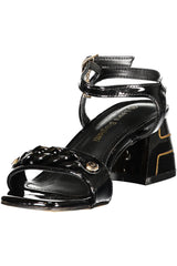 LAURA BIAGIOTTI WOMEN'S BLACK SANDALS