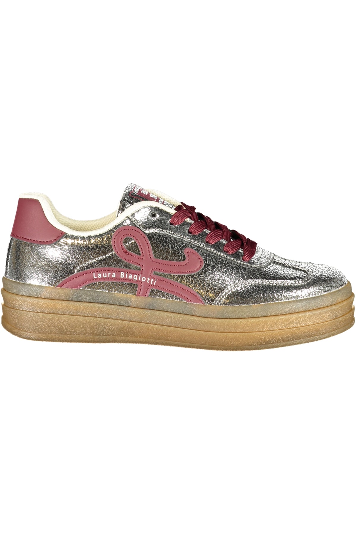 LAURA BIAGIOTTI WOMEN'S SILVER SPORTS SHOES