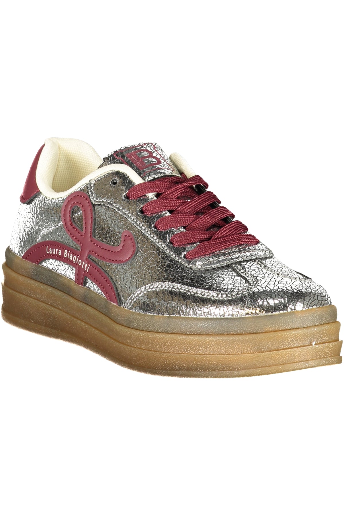 LAURA BIAGIOTTI WOMEN'S SILVER SPORTS SHOES