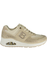 LAURA BIAGIOTTI WOMEN'S BEIGE SPORTS SHOES