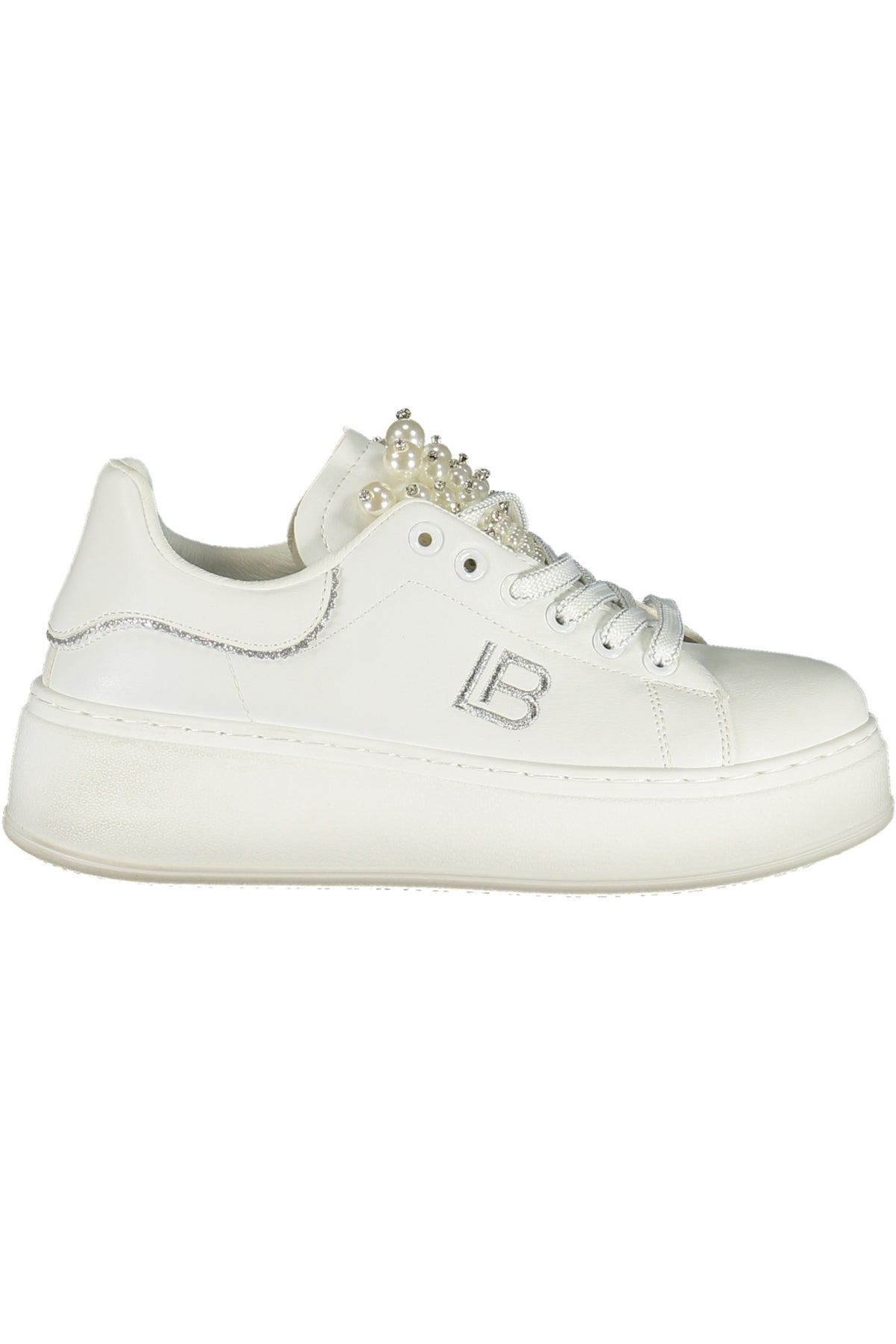 LAURA BIAGIOTTI WOMEN'S WHITE SPORTS SHOES
