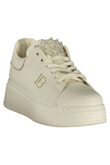LAURA BIAGIOTTI WOMEN'S WHITE SPORTS SHOES
