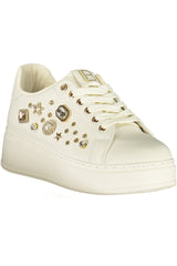 LAURA BIAGIOTTI WOMEN'S WHITE SPORTS SHOES