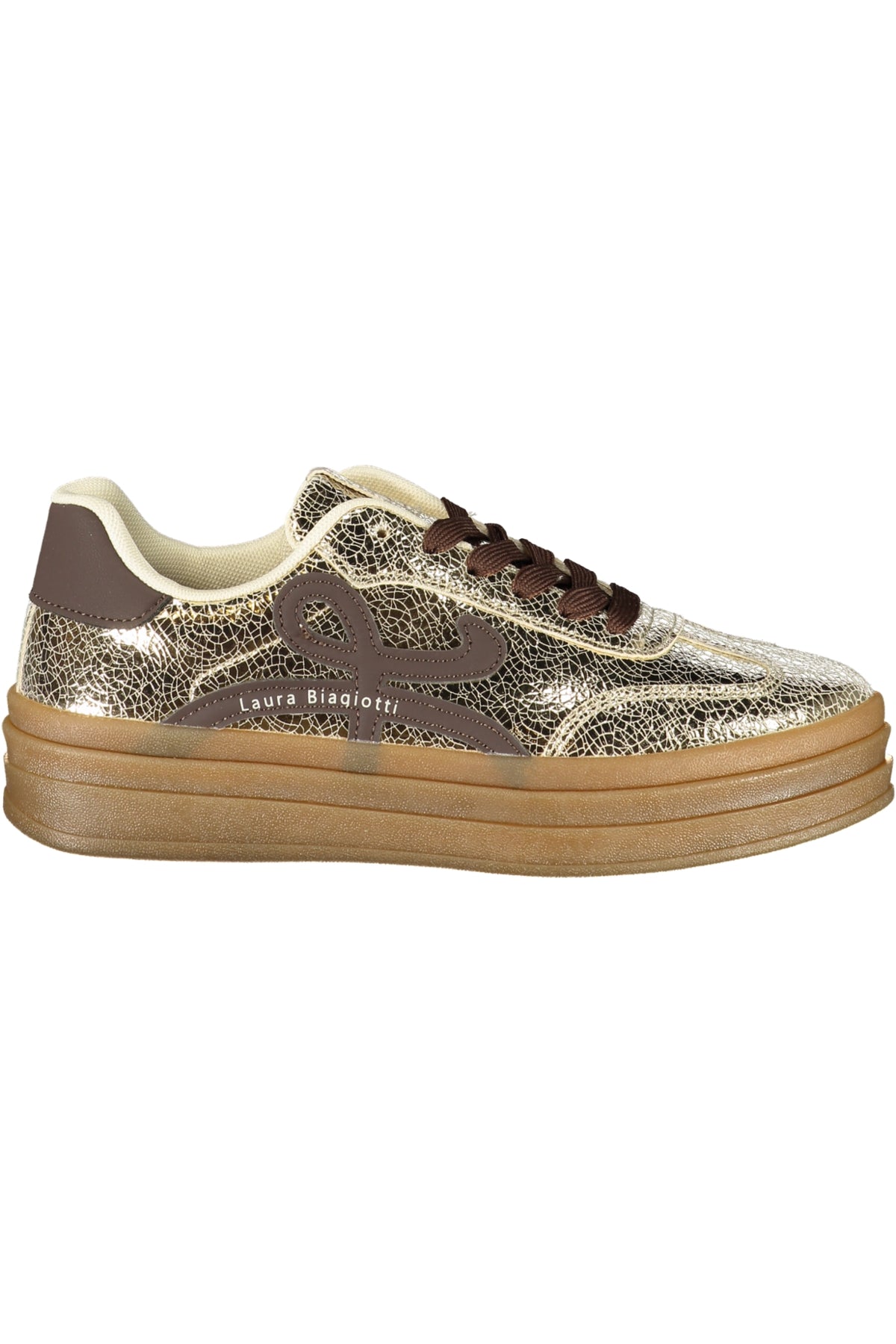 LAURA BIAGIOTTI WOMEN'S GOLD SPORTS SHOES