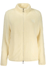 LAURA BIAGIOTTI WOMEN'S BEIGE ZIP-UP SWEATSHIRT