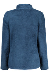 LAURA BIAGIOTTI WOMEN'S BLUE ZIP-UP SWEATSHIRT