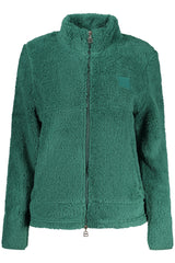 LAURA BIAGIOTTI WOMEN'S GREEN ZIP-UP SWEATSHIRT