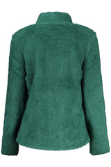 LAURA BIAGIOTTI WOMEN'S GREEN ZIP-UP SWEATSHIRT