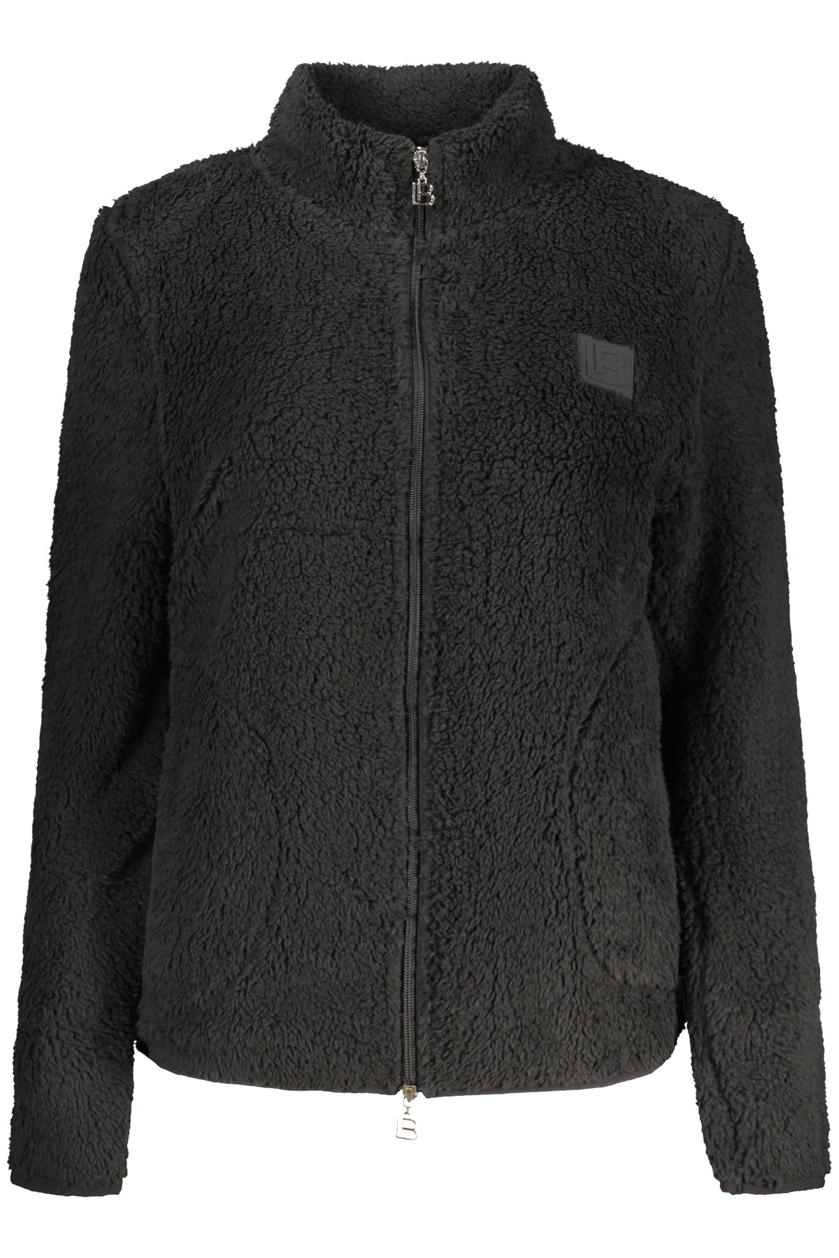 LAURA BIAGIOTTI WOMEN'S BLACK ZIP-UP SWEATSHIRT