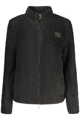 LAURA BIAGIOTTI WOMEN'S BLACK ZIP-UP SWEATSHIRT