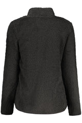 LAURA BIAGIOTTI WOMEN'S BLACK ZIP-UP SWEATSHIRT