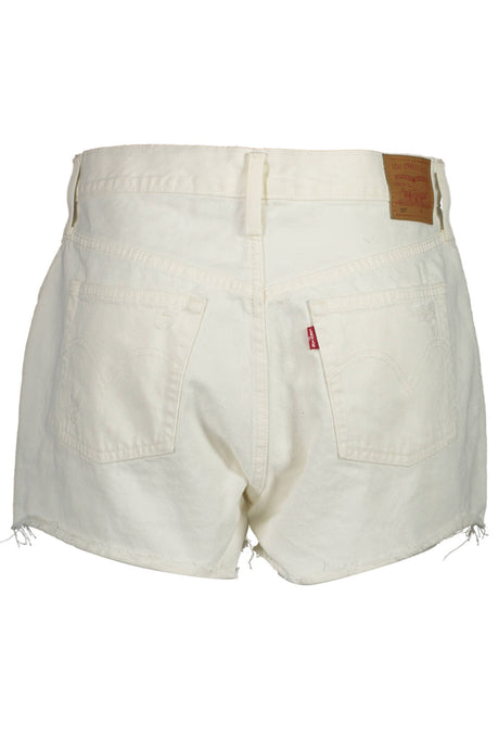 LEVI'S JEANS SHORT WOMAN WHITE