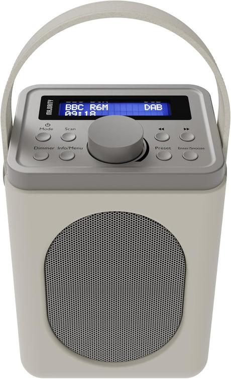 Majority LITTLE SHELFORD Portable FM/DAB Radio with Bluetooth & Alarm Mains & Battery Powered