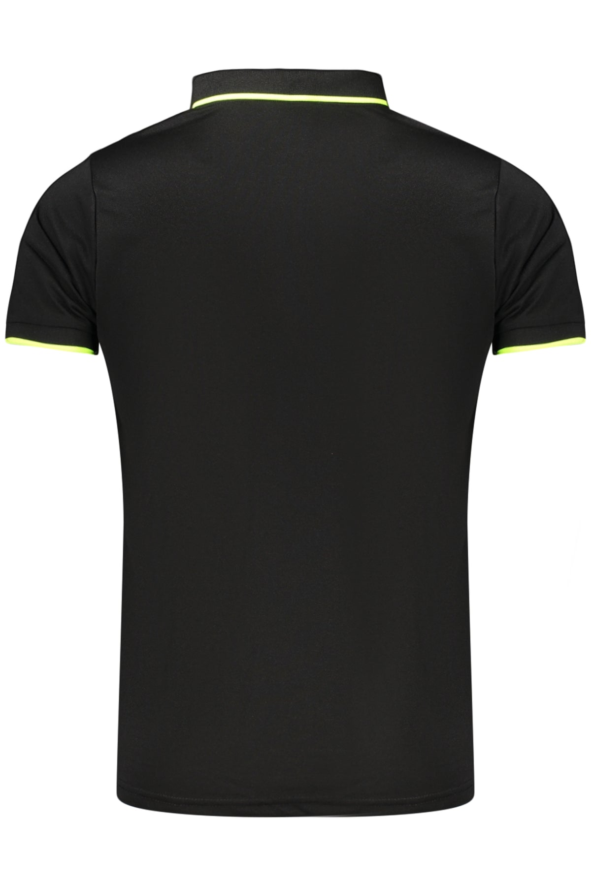 LOTTO MEN'S BLACK SHORT-SLEEVED POLO SHIRT